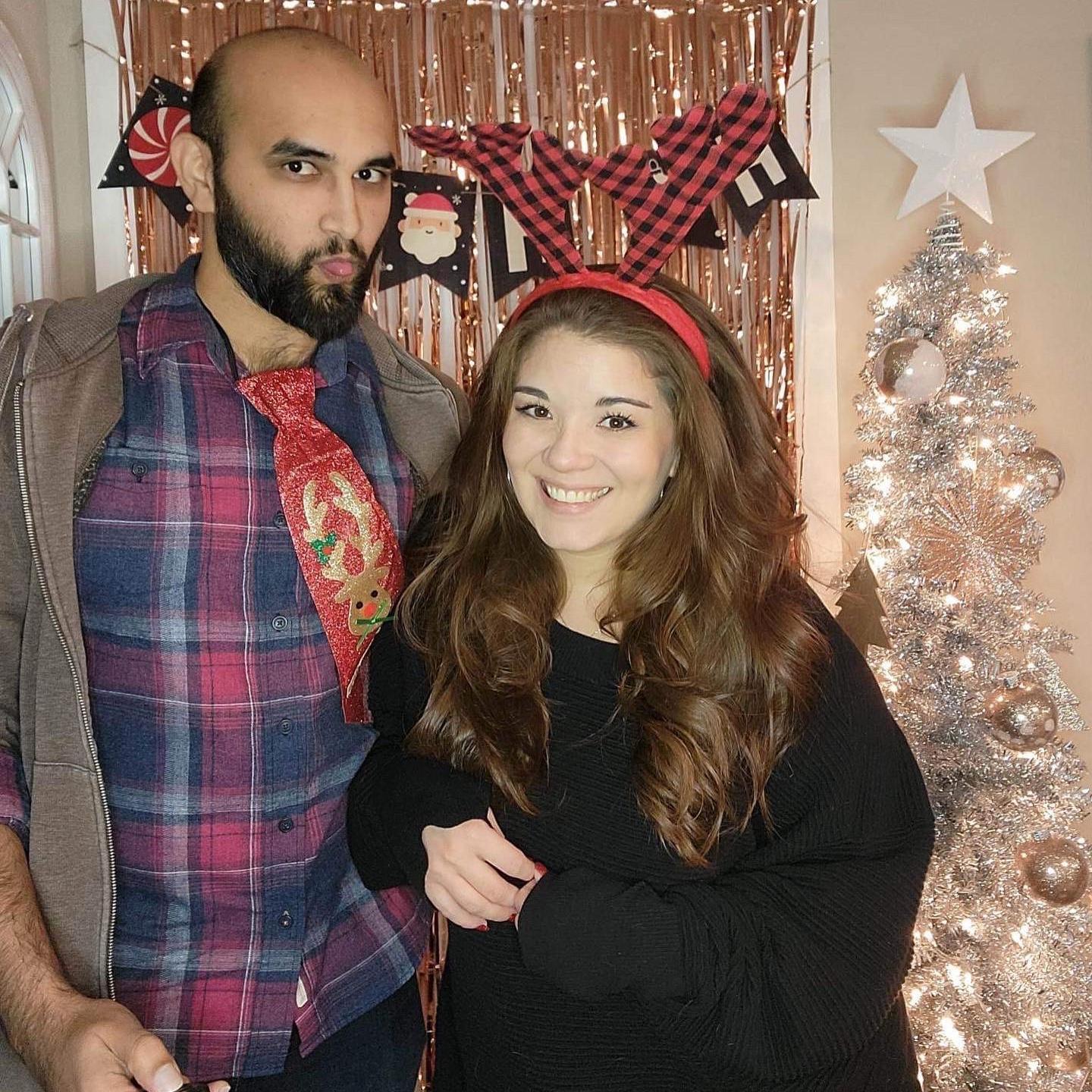 Our first Christmas party together