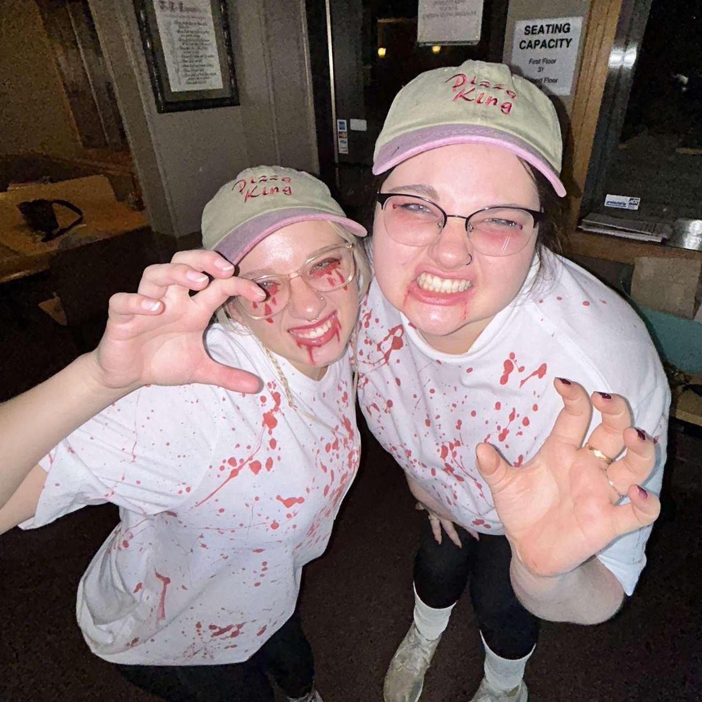 Sydney and Alli on Halloween