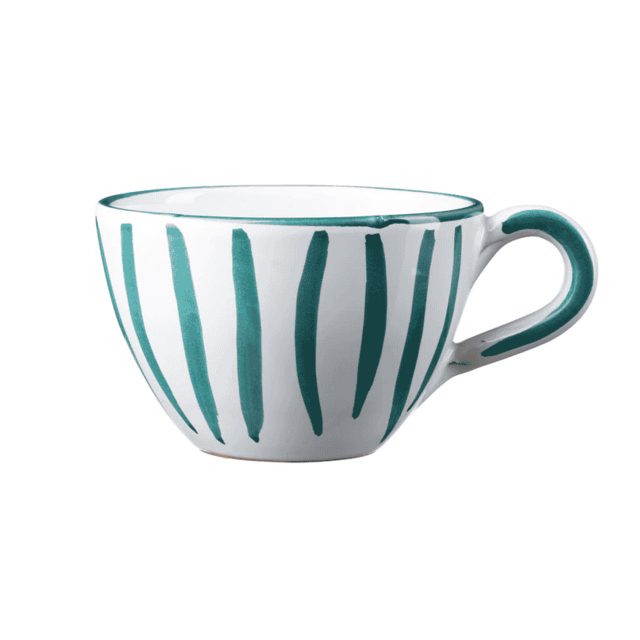 Green Bistro Striped Cup