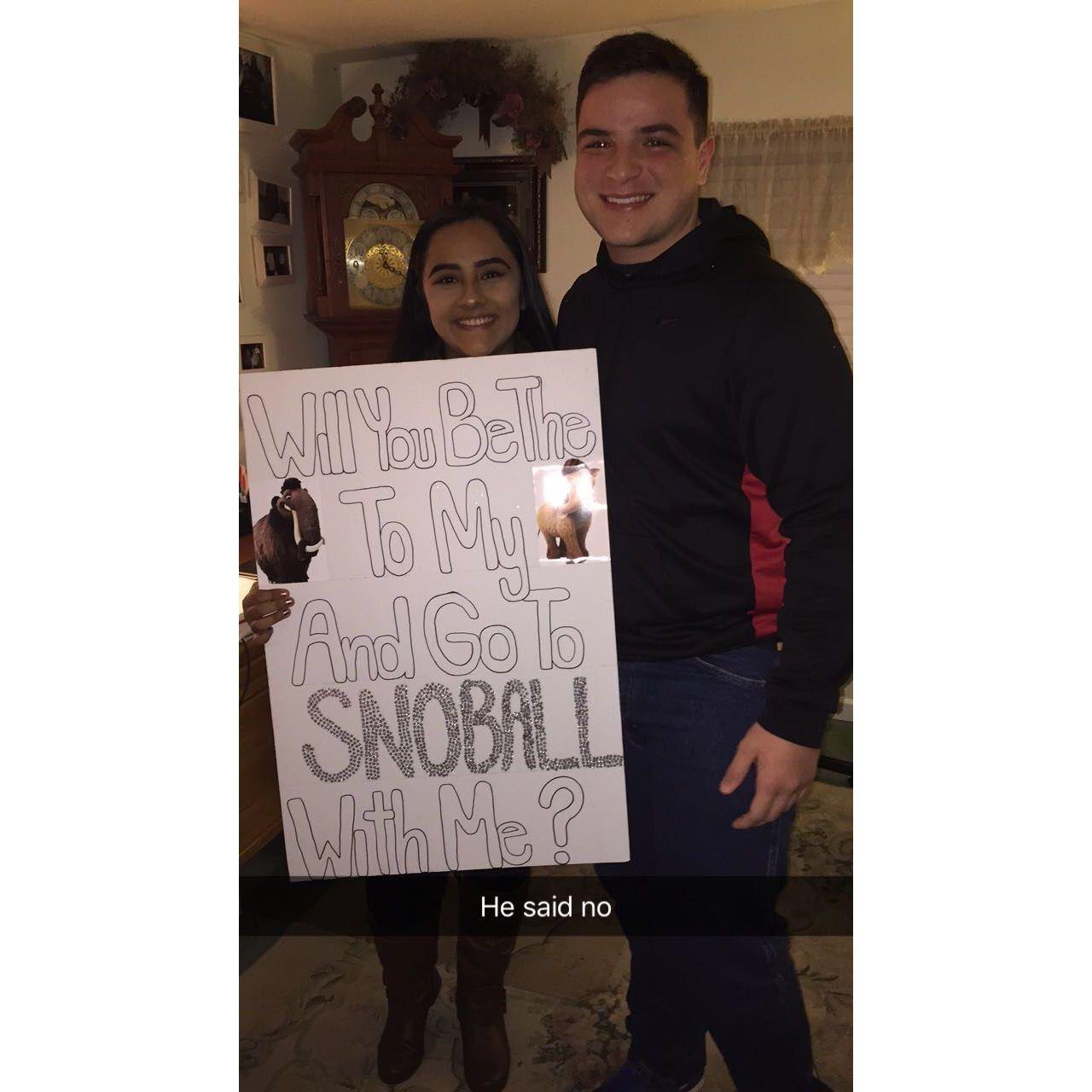 Asking Dom to Snoball