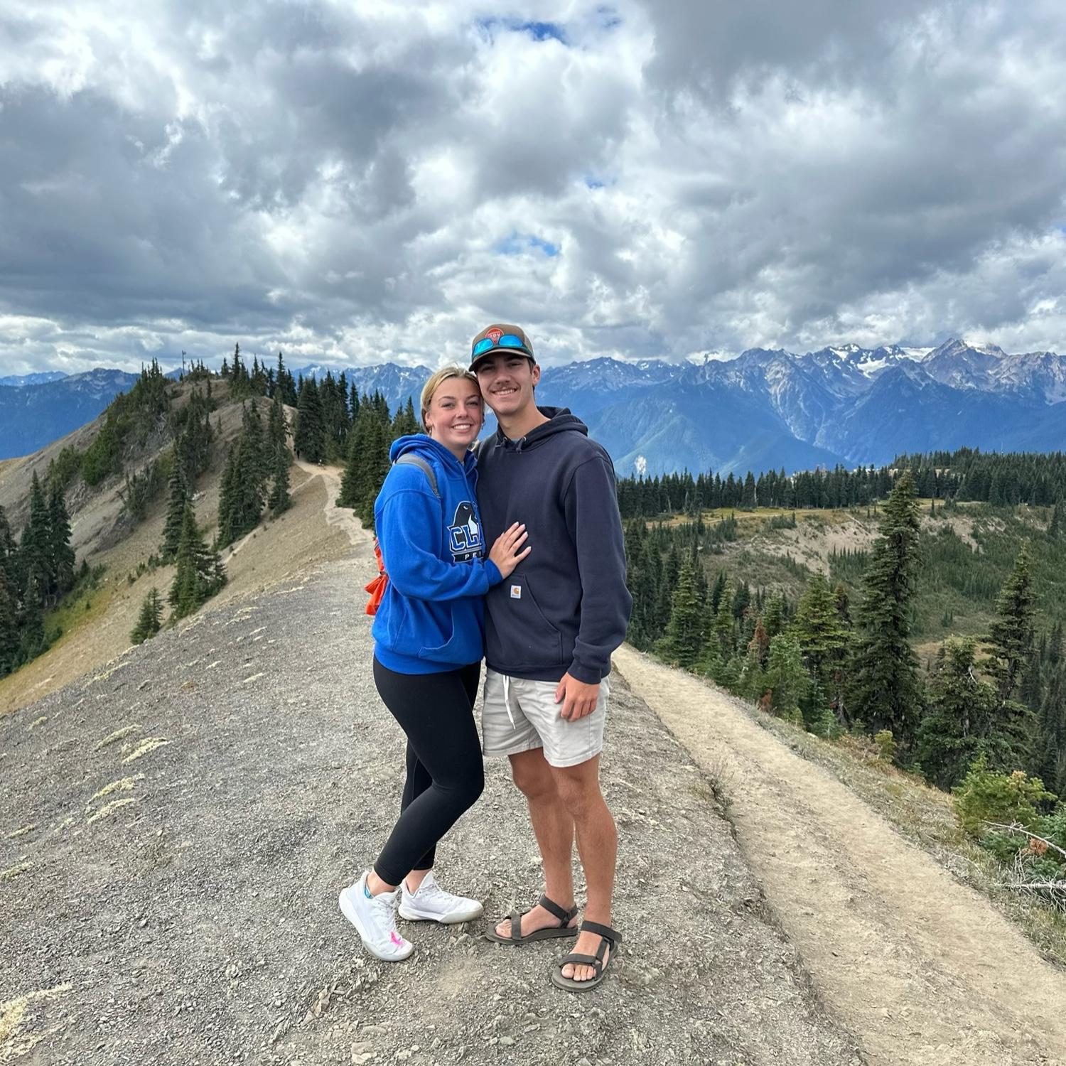The first big solo trip we took was 5 days all around Washington! This is Hurricane Ridge in the Olympic National Park.