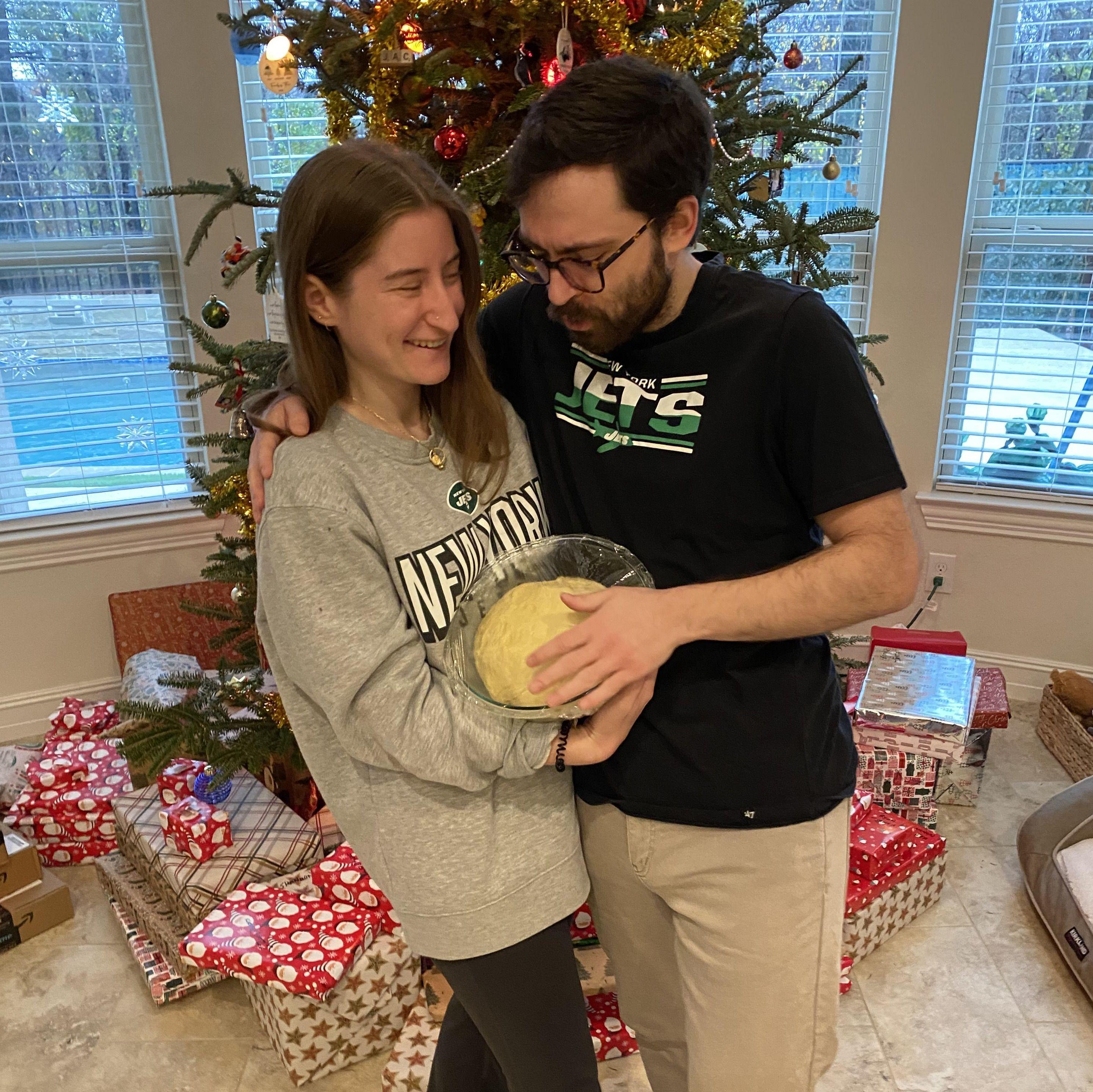 Dallas Christmas + Cinnamon Roll Dough