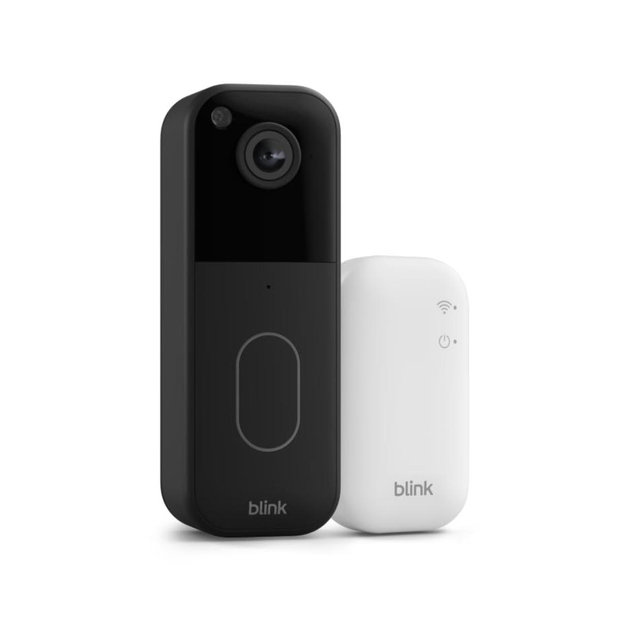 Blink Video Doorbell (newest model) – Head-to-toe HD view, two-year battery life, and simple setup. Sync Module Core included – System (Black)