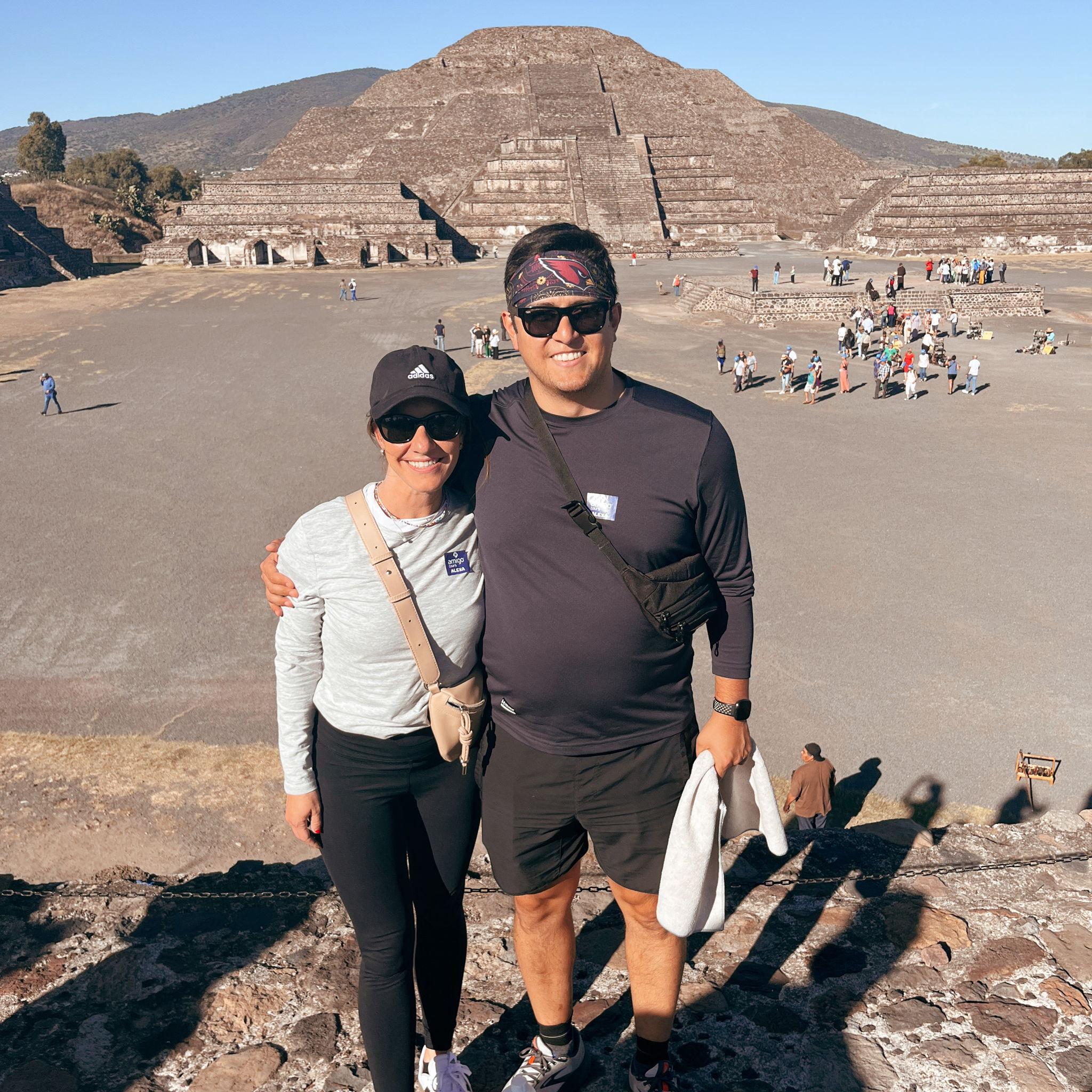 Visiting the Aztec pyramids in Mexico