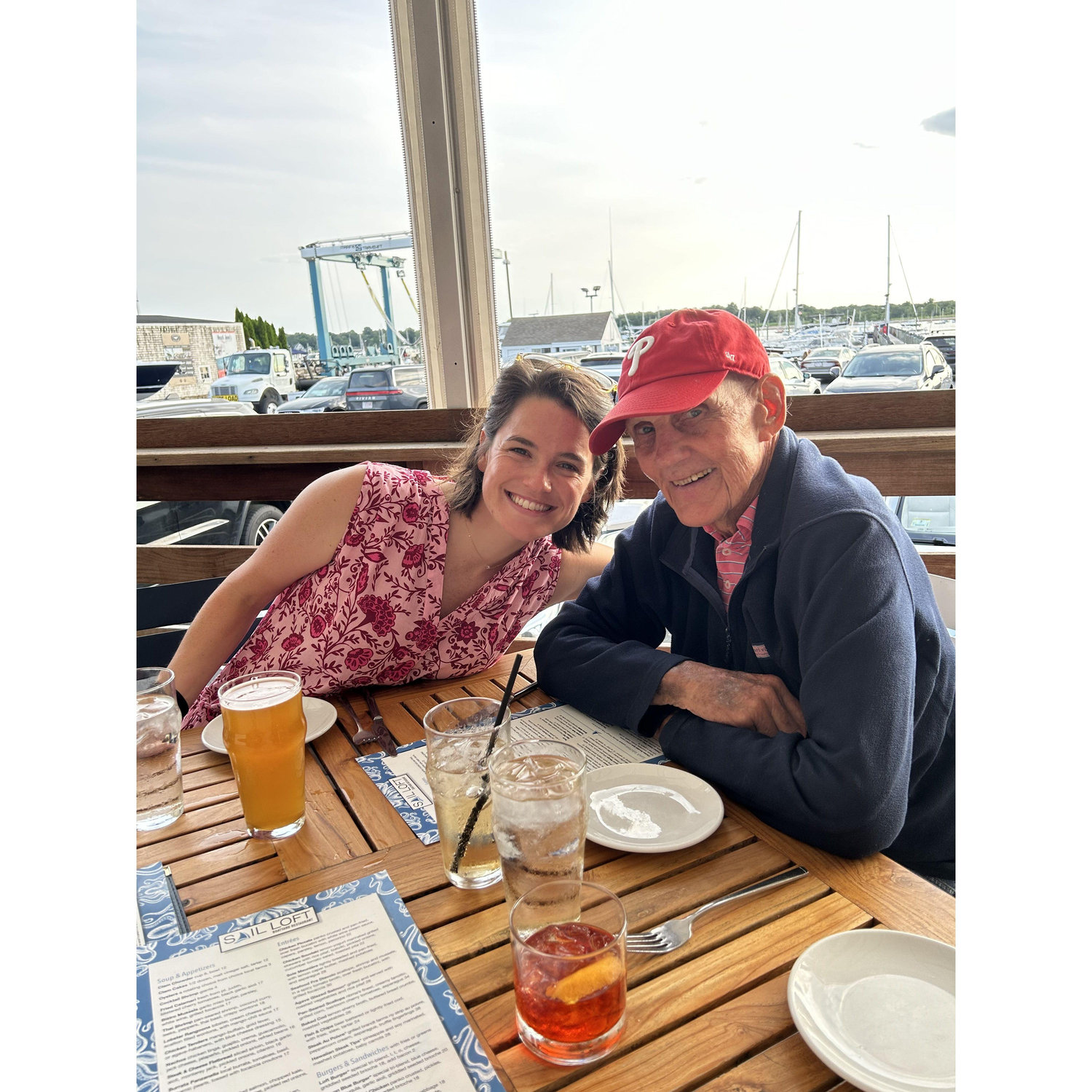Jane and Bubba at the Sail Loft