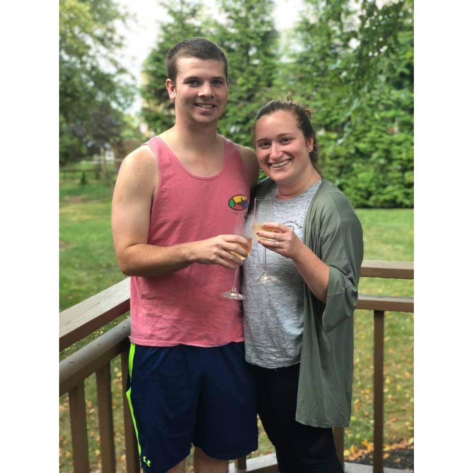 Celebrating our engagement!
