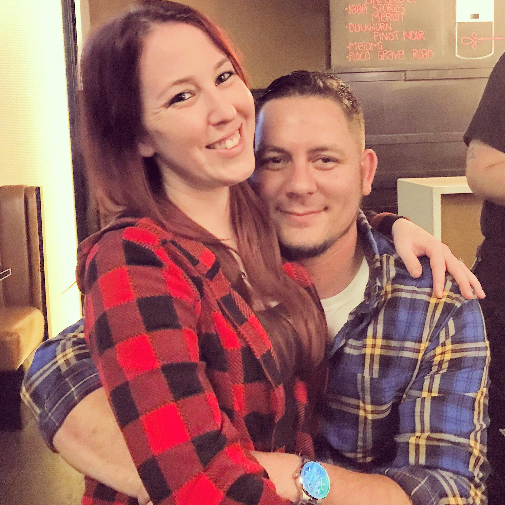 Our first official picture together. Murphy’s craft house 2017