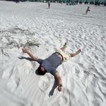 Bask on the beach