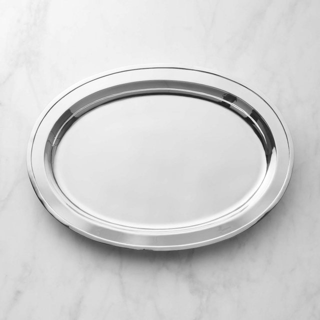 Silver Oval Tray, Large