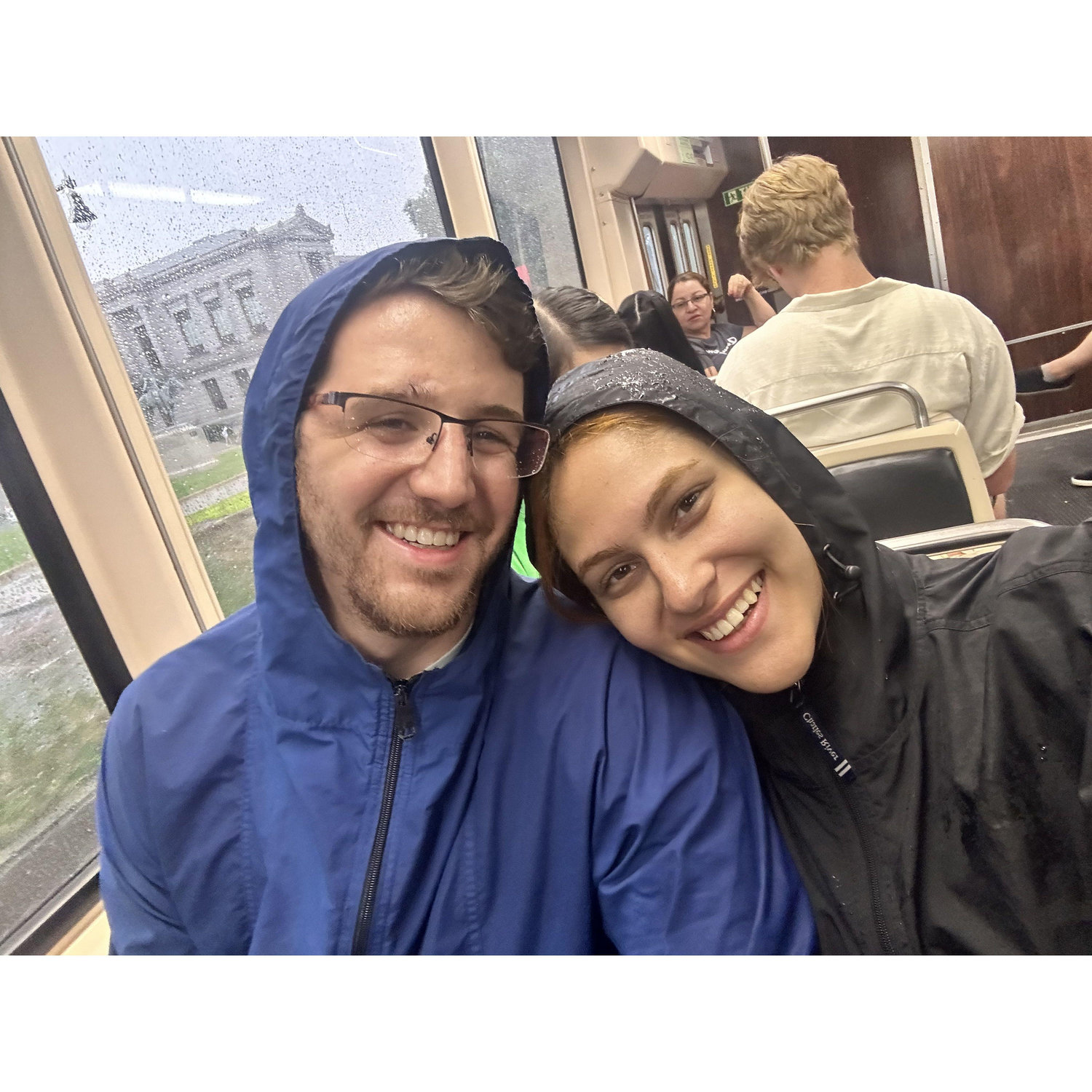 07.29.23 Jake took Thais to visit the Museum of Fine Arts and it started raining a lot on their way home