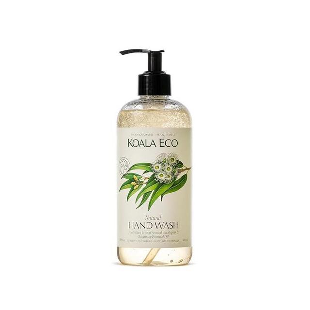 Koala Eco Natural Hand Wash- Plant-Based, Eco-Friendly - with Australian Lemon Scented Eucalyptus & Rosemary Essential Oil - 16 oz