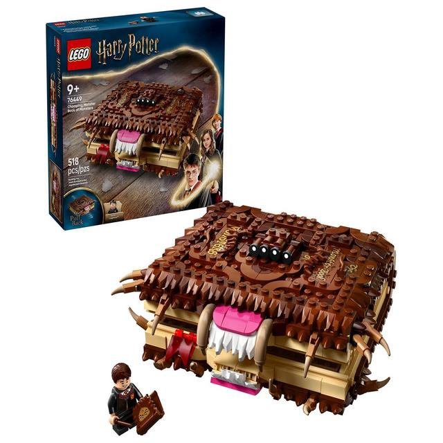 LEGO® Harry Potter Chomping Monster Book of Monsters 76449 Toy Building Set, 518 Pieces