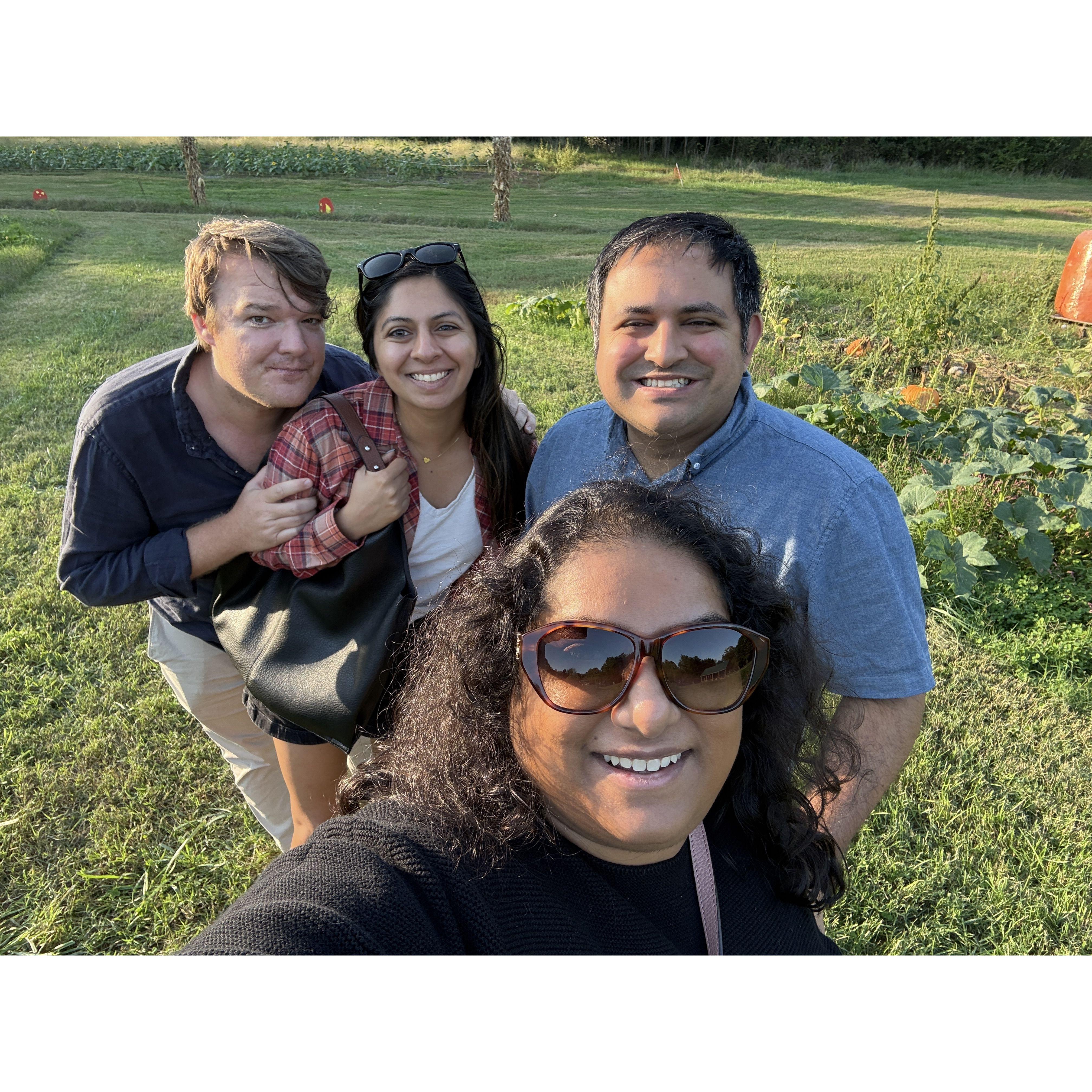 Apple picking with Varsha & Paul