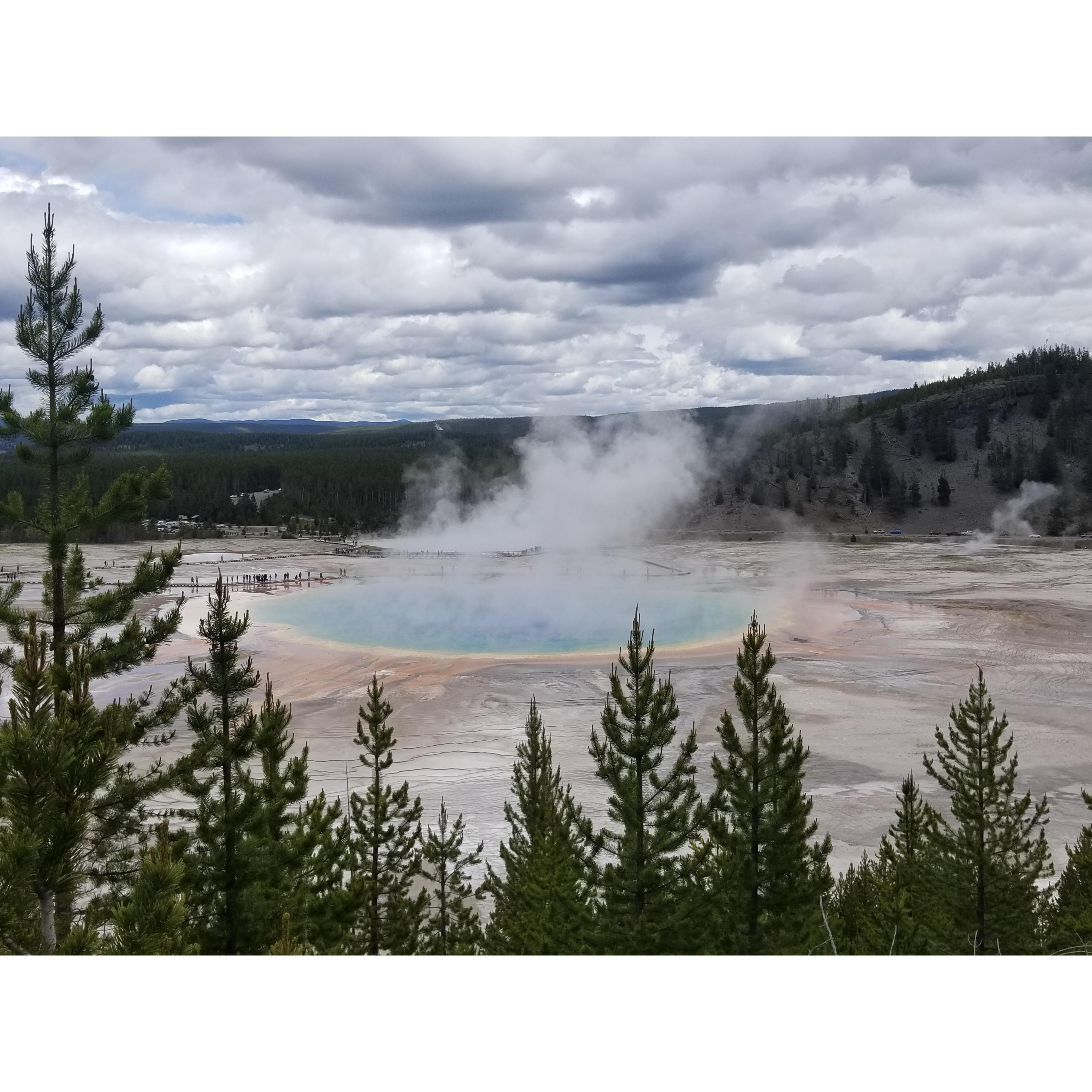 Cross country road trip to Seattle; Yellowstone National Park
