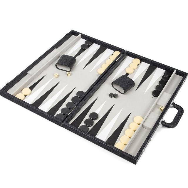 Onyx Black Backgammon Set