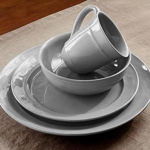 Cambria 16-Piece Dinnerware Set - Gray