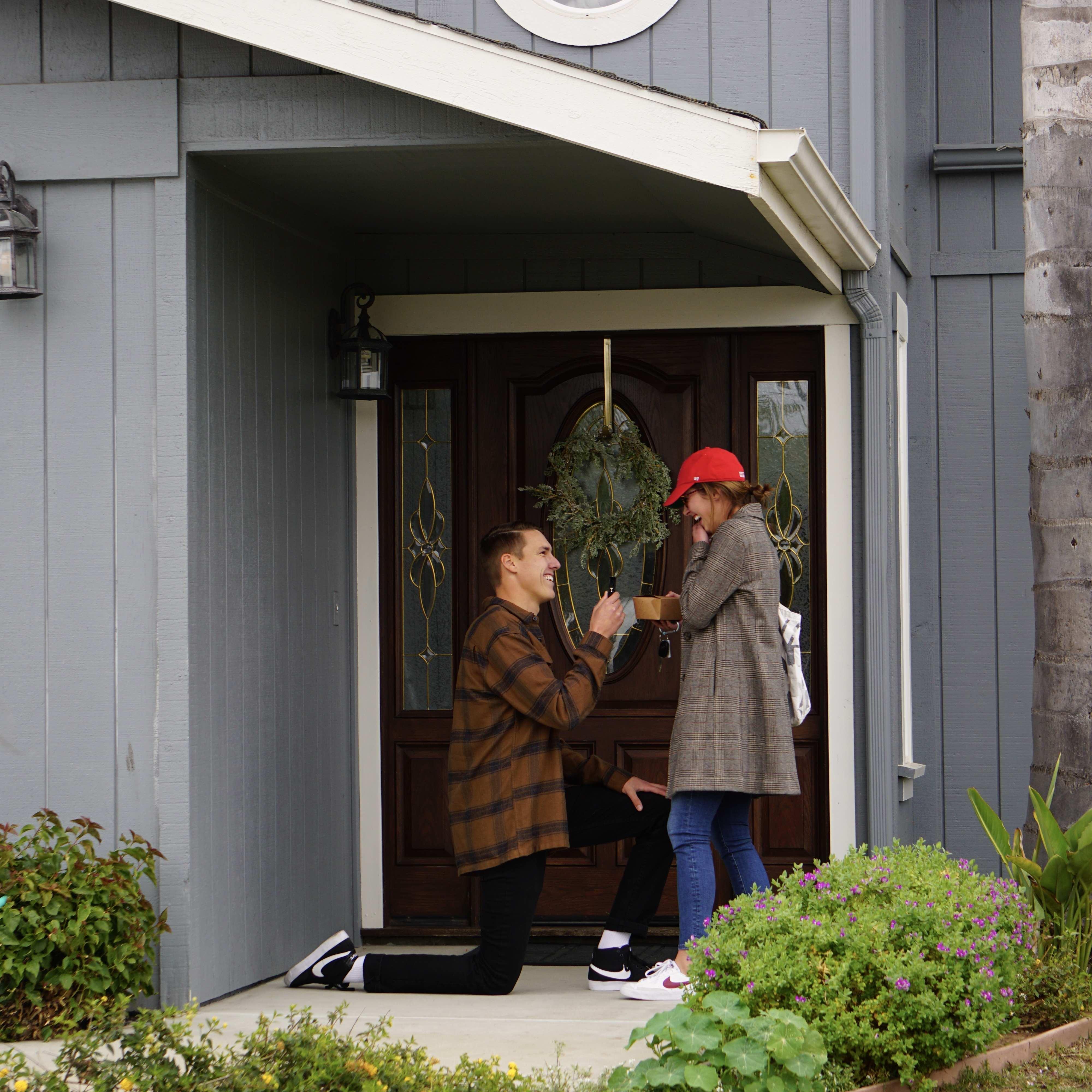 December 3rd, 2021. The day I proposed to my high school sweetheart! I proposed to Sav on her parent's doorstep where we first kissed and where we had a lot of "hi's" and "goodbyes" over the years.