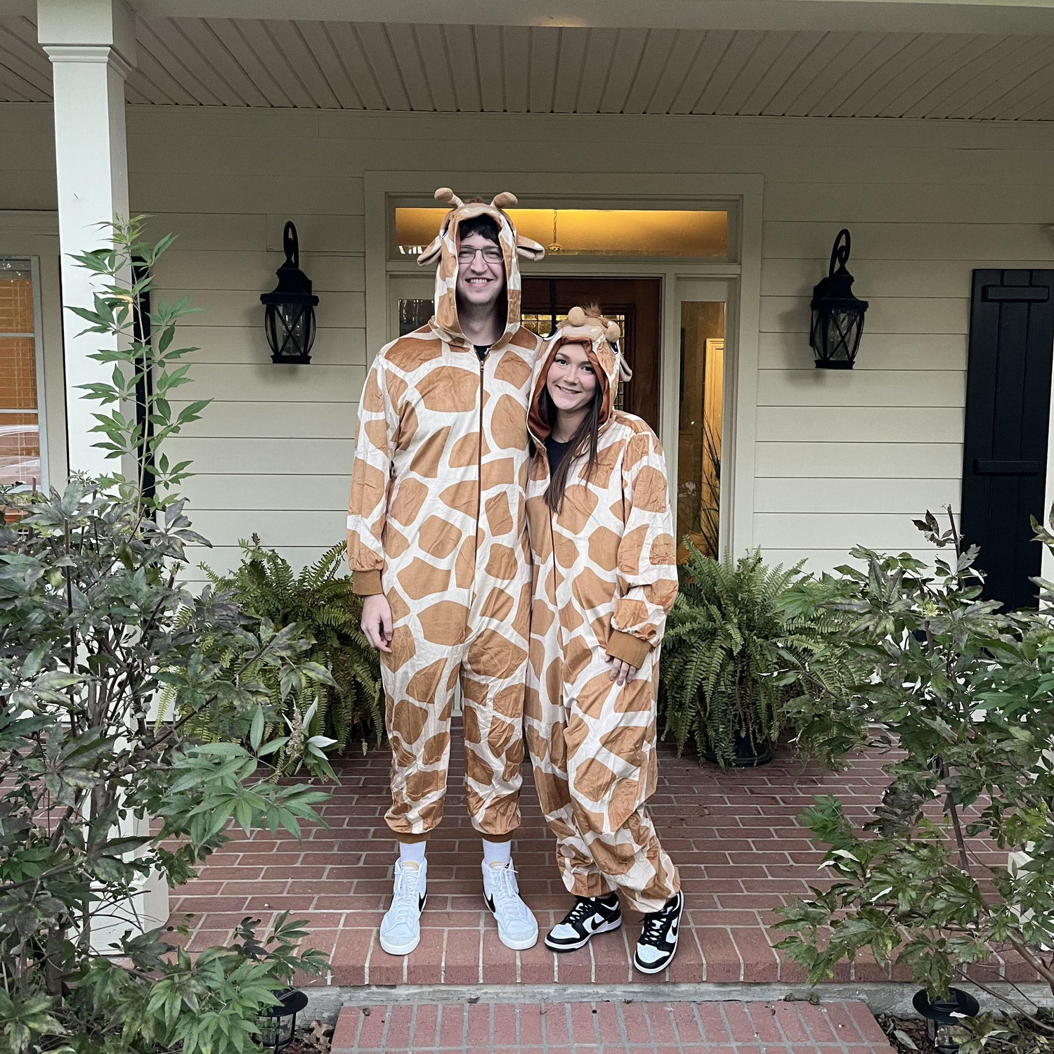 Our first couple's costume for Halloween. A little thrown together but still cute