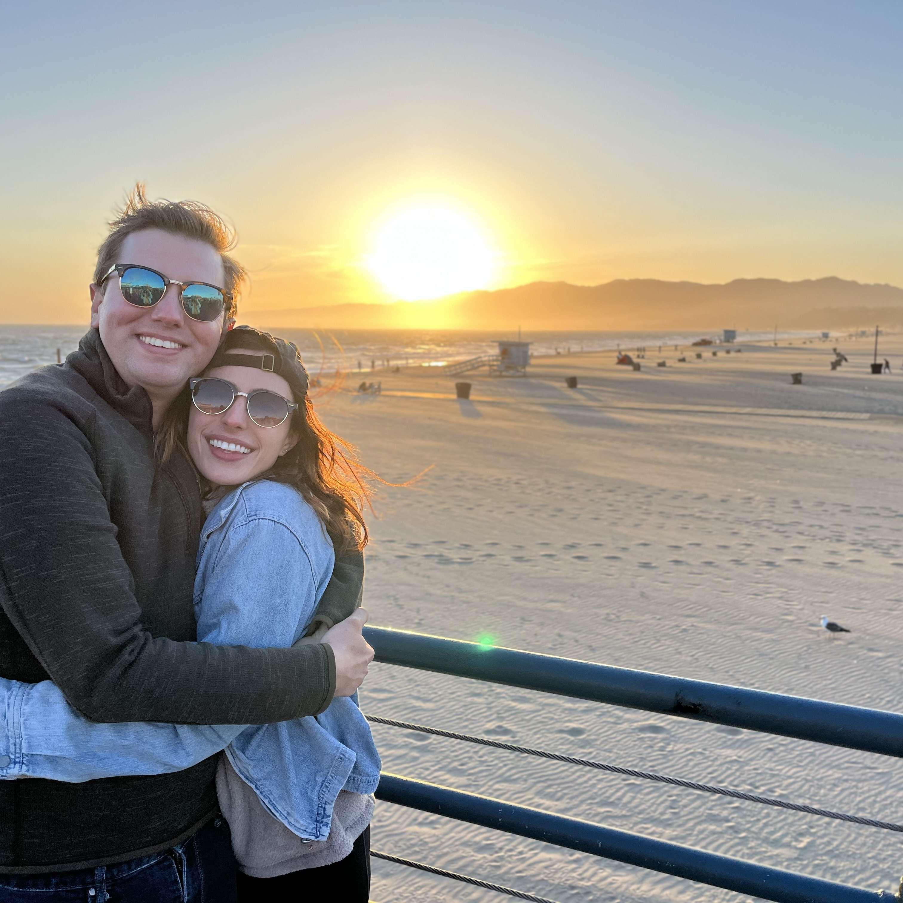 Sunset at Santa Monica Pier