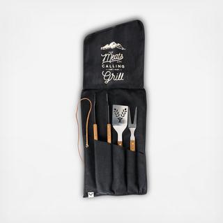 3-Piece Grilling Tool Set
