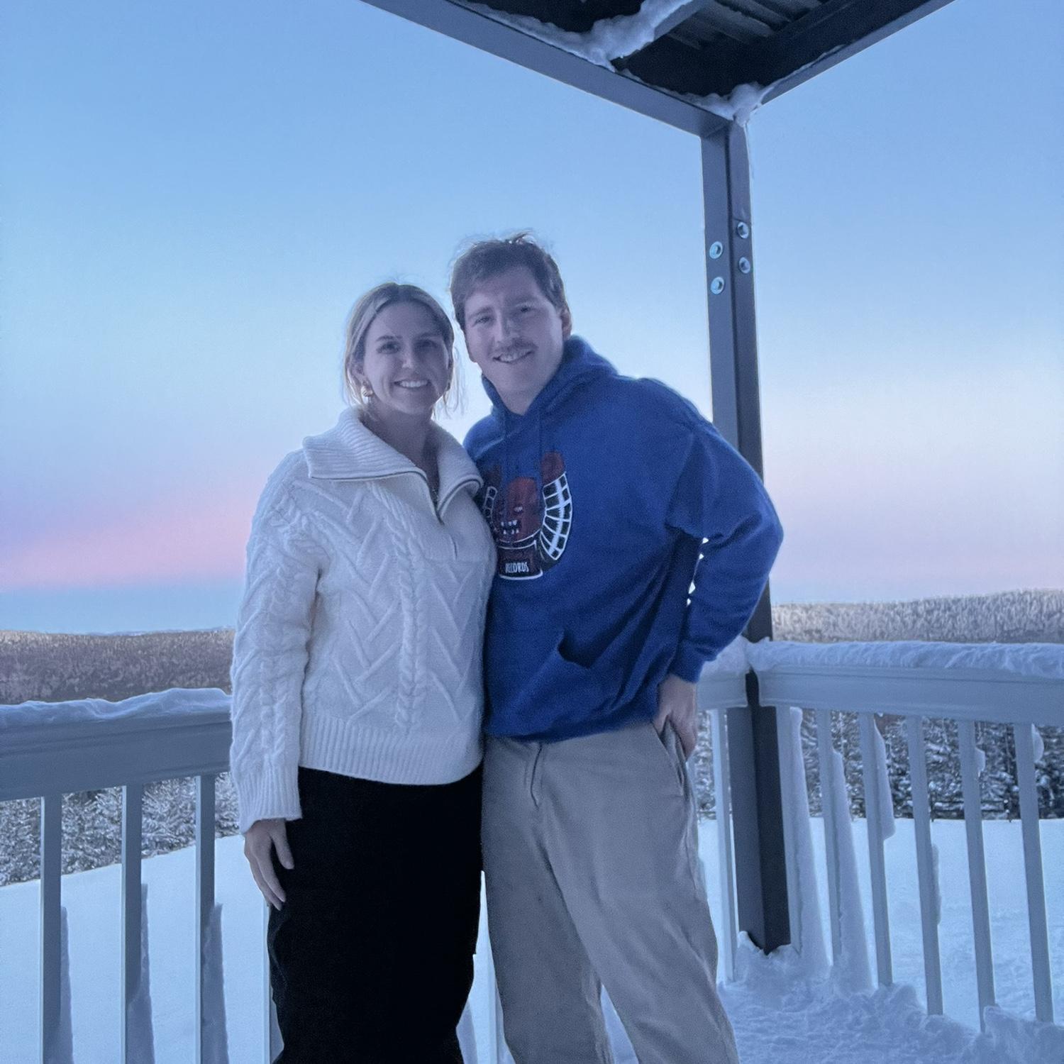 View from our lodge skiing in Snowshoe!