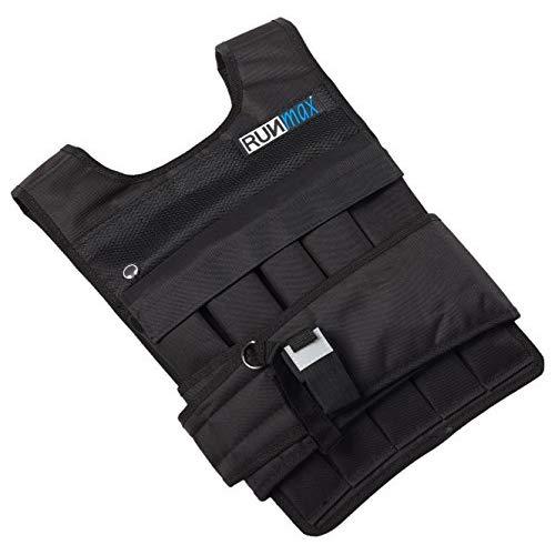 RUNmax Pro Weighted Vest 12lbs/ 20lbs/ 40lbs/ 50lbs/ 60lbs with Shoulder Pads Option