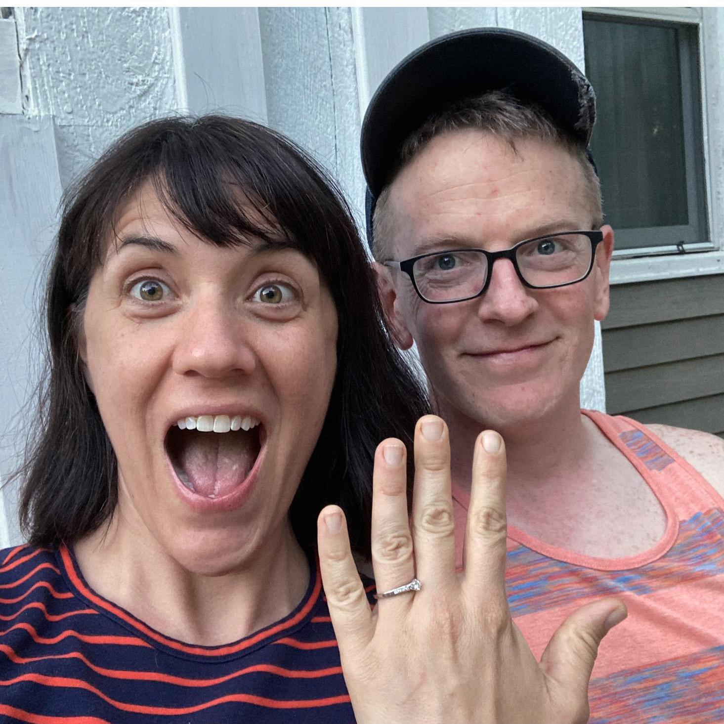 we got engaged!