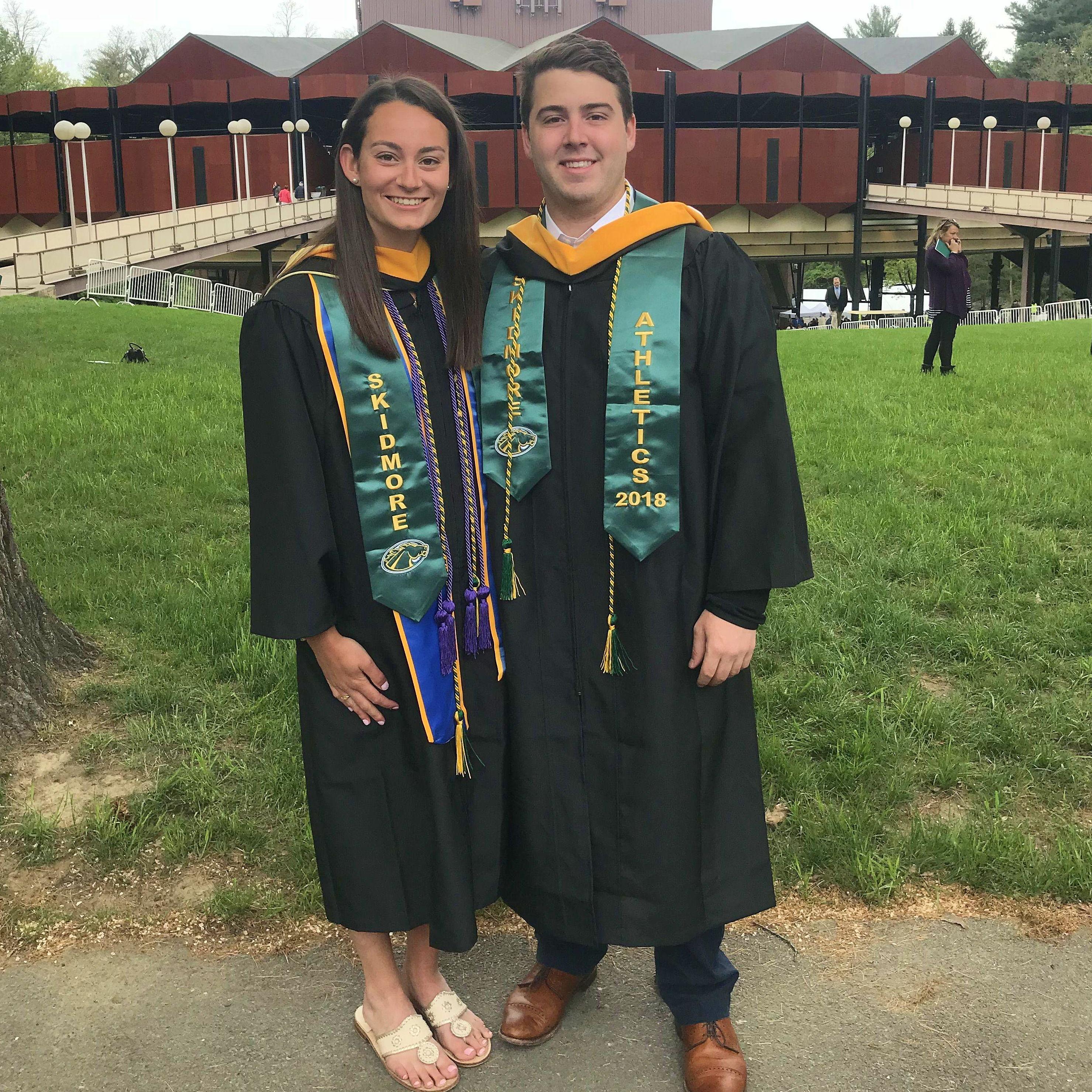 Graduation from Skidmore College, 2018