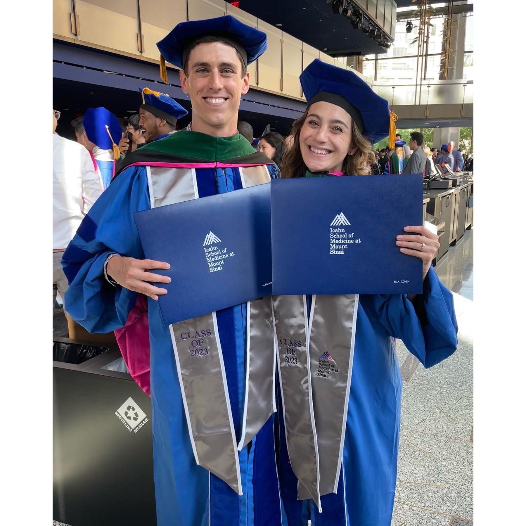 Two newly minted MDs!