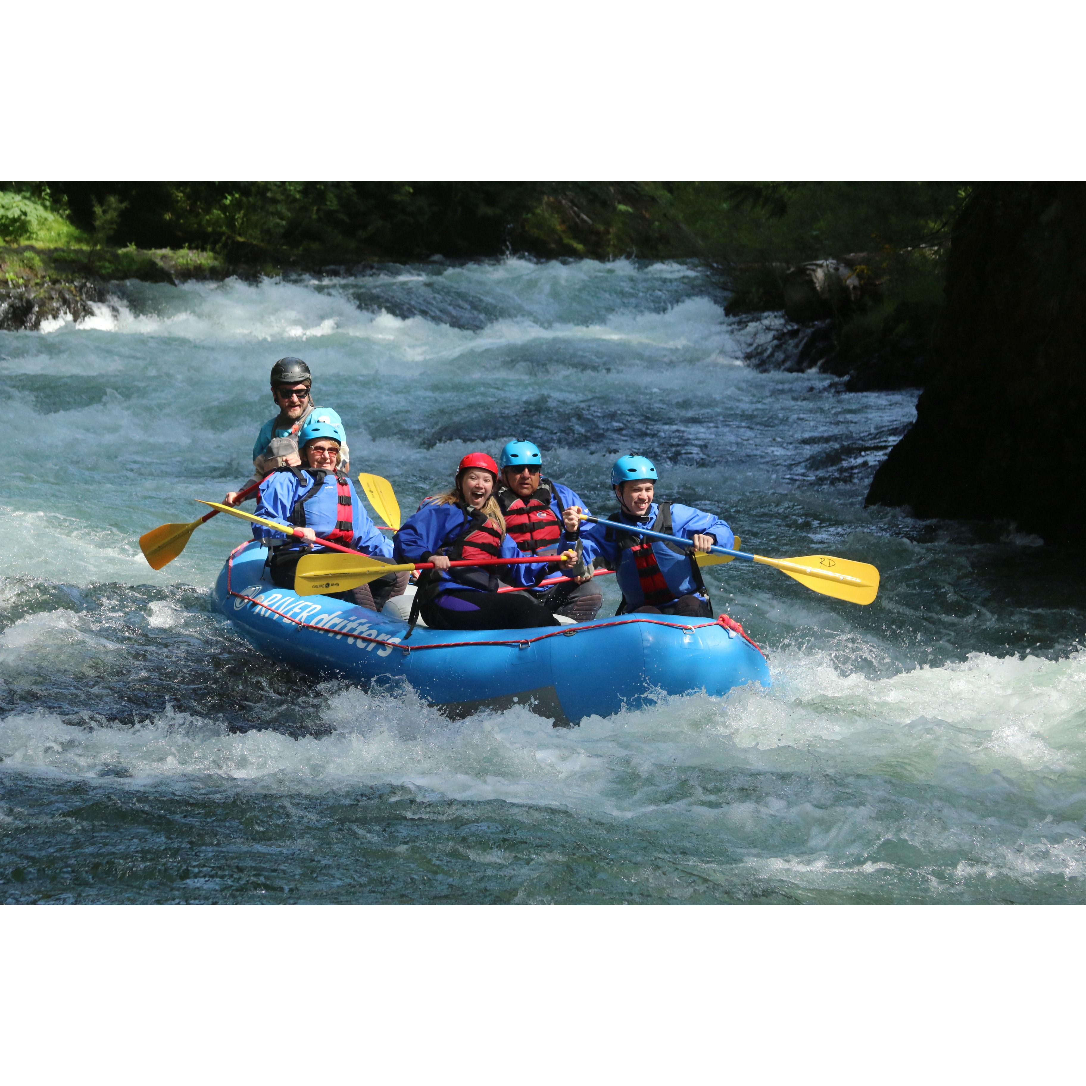 Our first trip together to White Salmon for white water rafting!