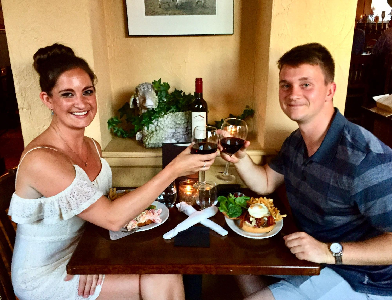 Special birthday dinner date night in Portland, ME