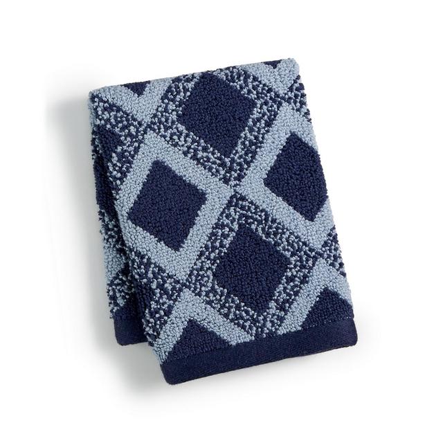 Hotel Collection Tile Diamond Cotton 13" x 13" Wash Towel, Created for Macy's