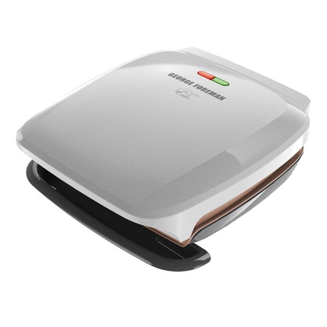 George Foreman GR260P 4 Serving Classic Plate Grill, Platinum