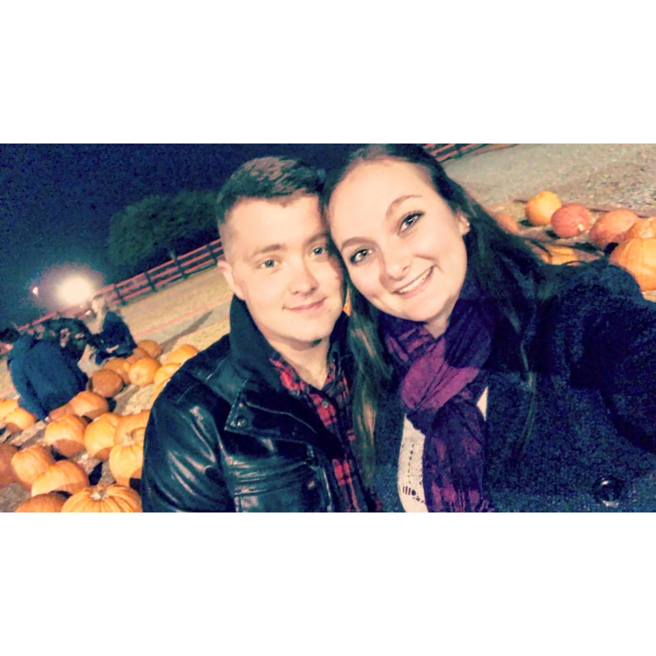 Our first photo together, October 31, 2017