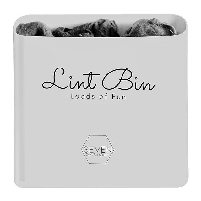 Magnetic Lint Bin Laundry Room Organization Storage Lint Holder Bin Laundry Room Trash Can Space Saving Dryer Lint Box Container Bins Laundry Room Decor Accessories Laundry Basket Organizer