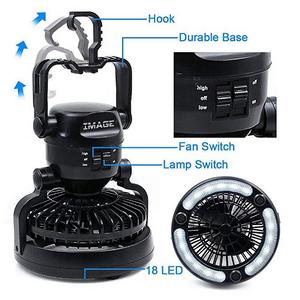 LED Camping Lantern with Fan