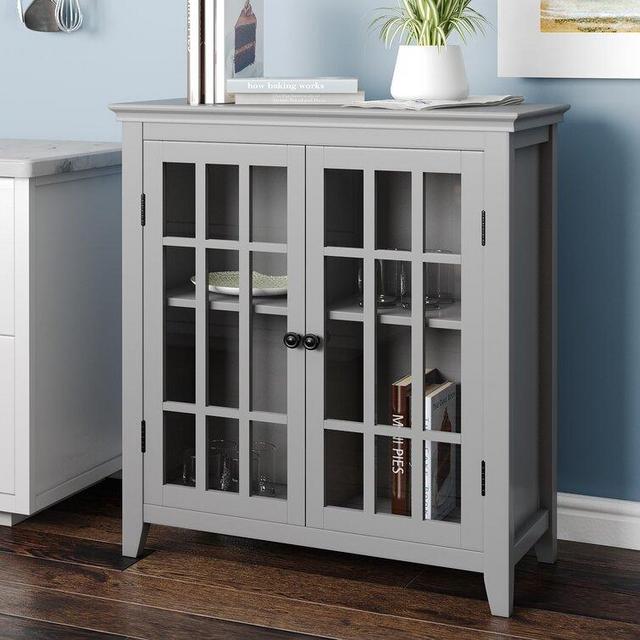 Naples Park Solid Wood 2 - Door Accent Cabinet