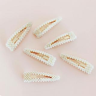 Faux Pearl Hairpins, Set of 6