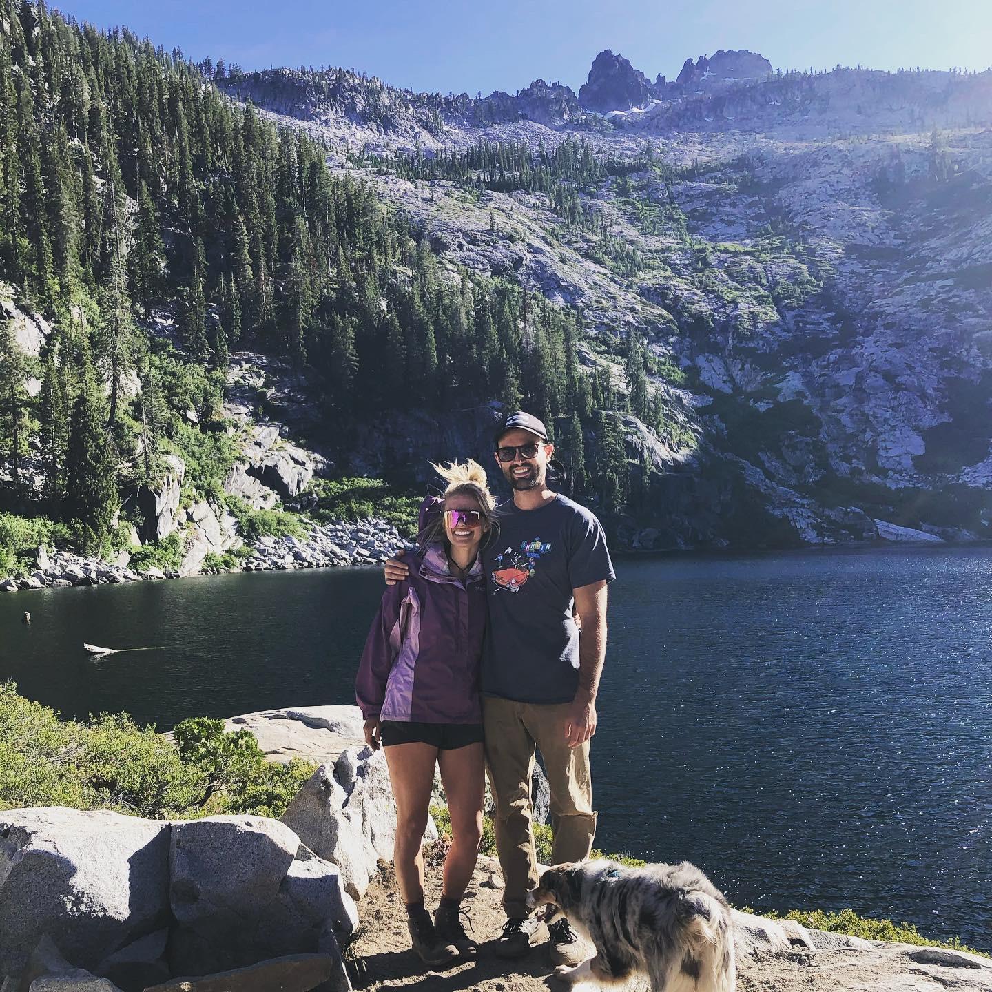 Backpacking to Granite Lake in the Trinity Alps in July, 2020. We were sore and happy!