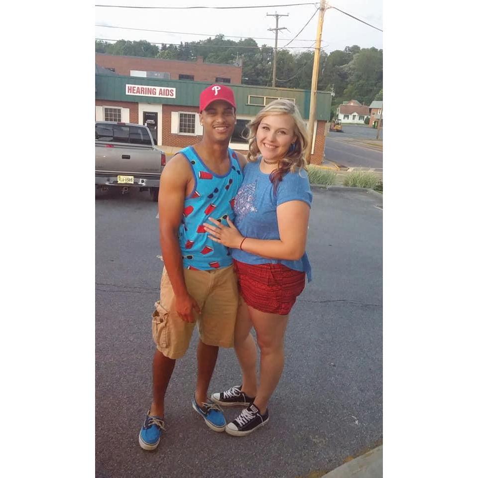 Our second date together at Macado's in Marion, VA