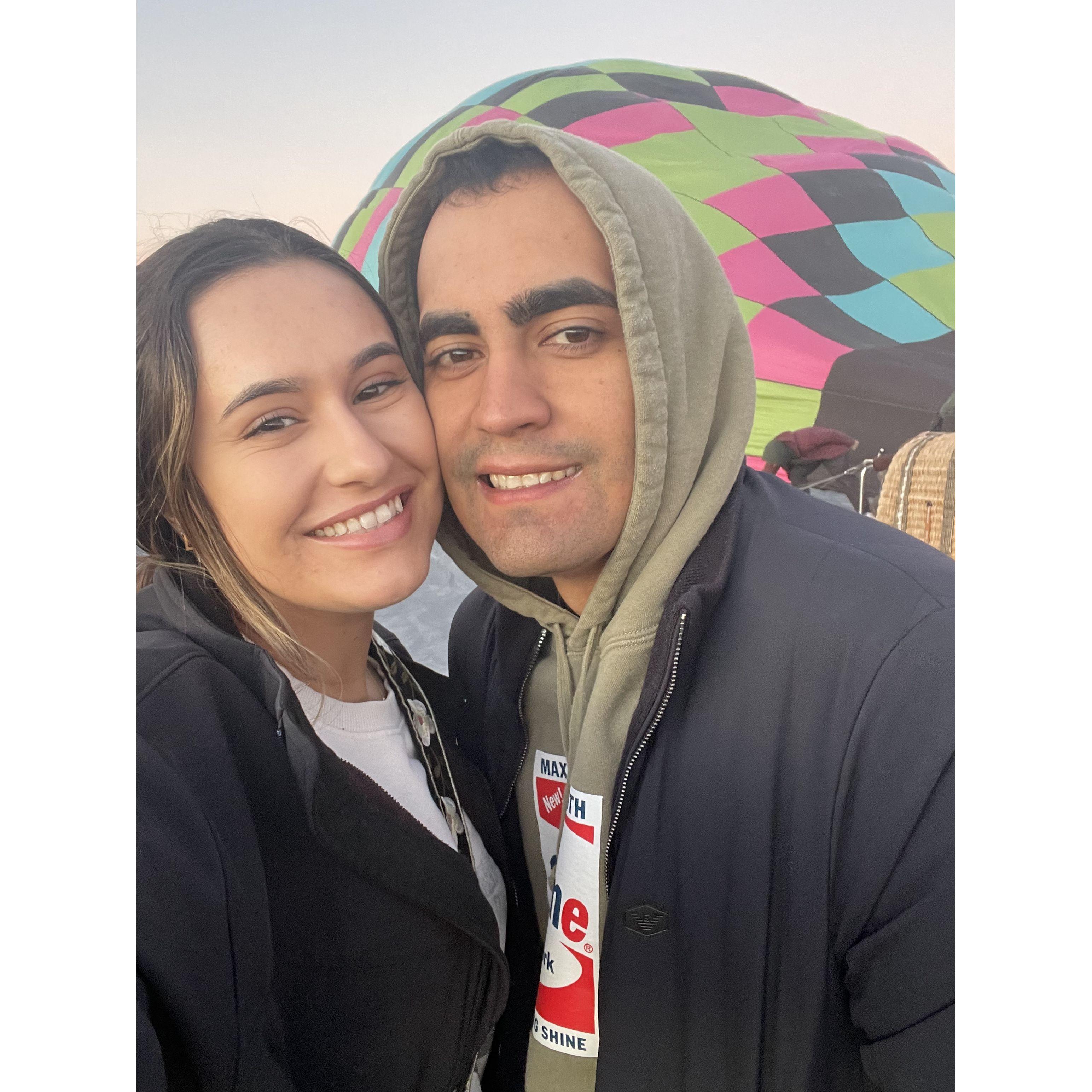 hot air balloon ride!