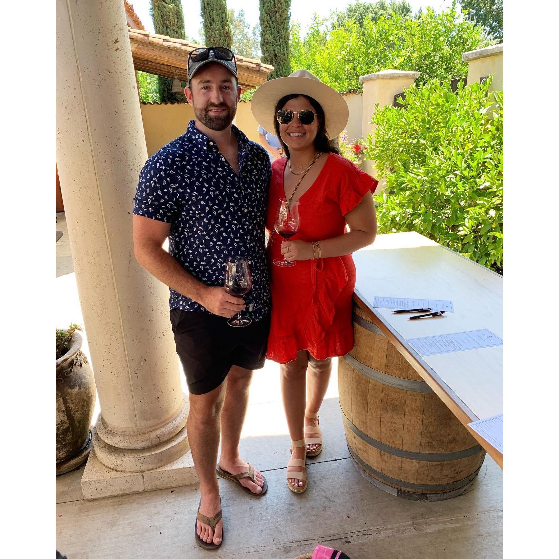 Wine tasting in Sonoma, CA 2021