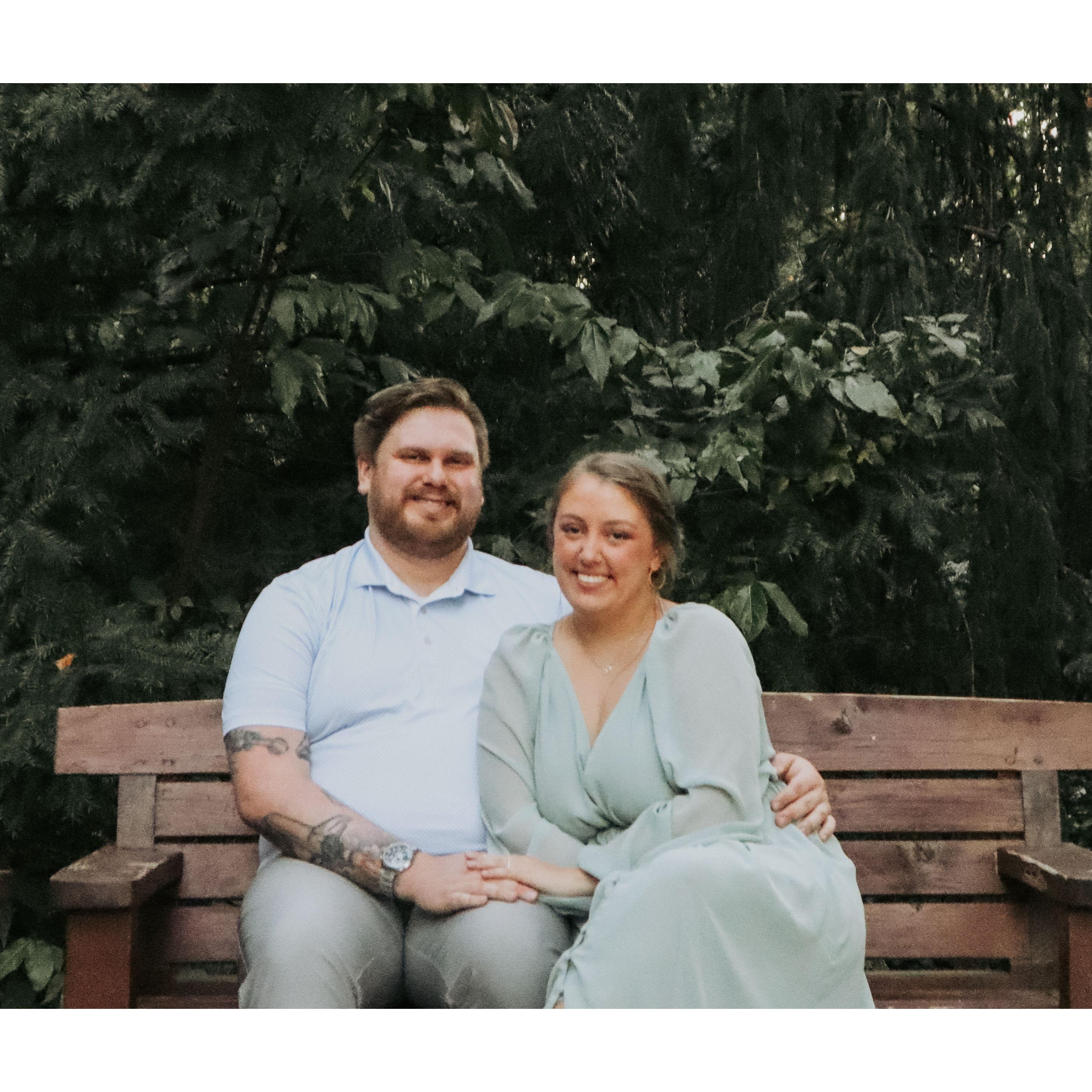 Our engagement photoshoot held at the UNC Charlotte Botanical Gardens