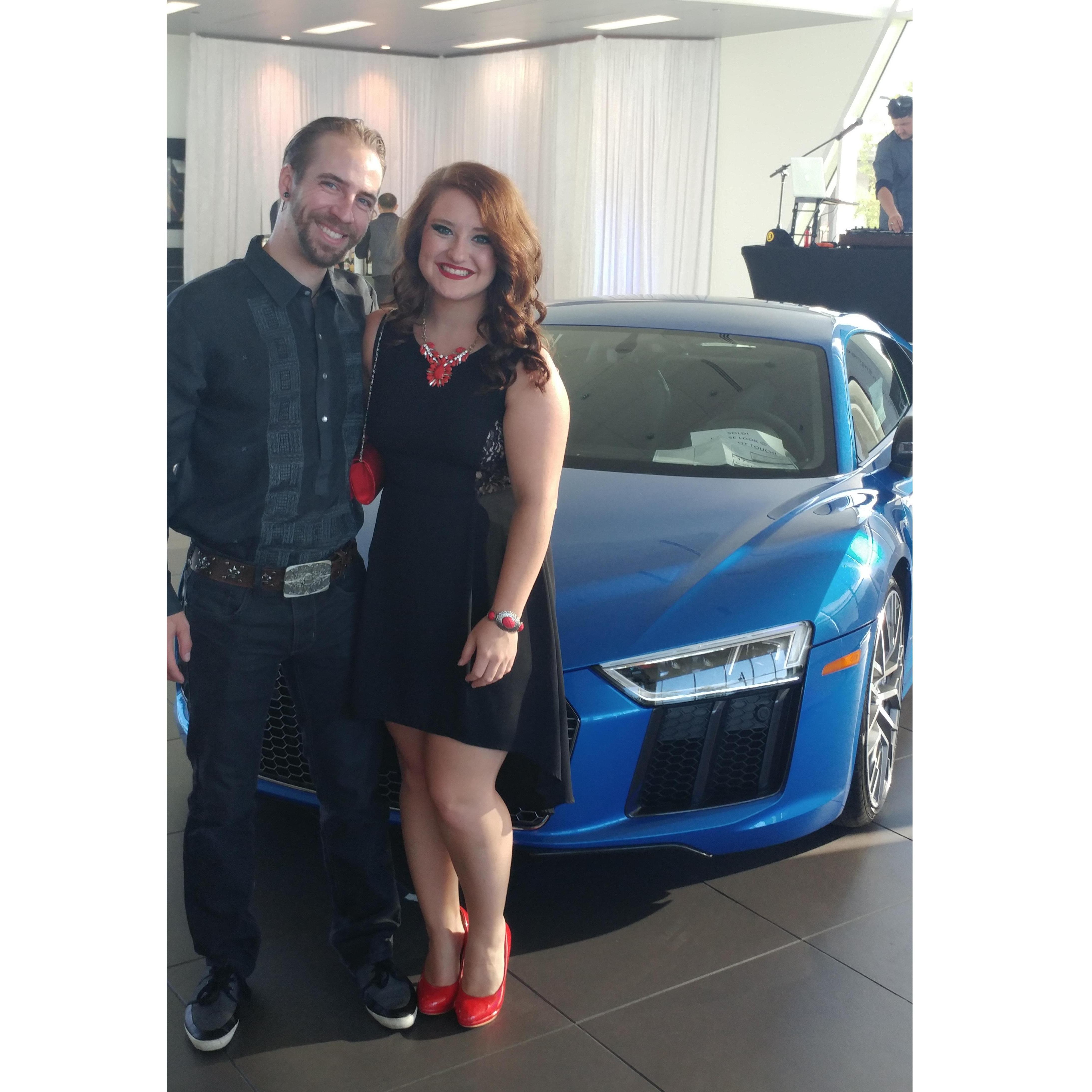 Attending the Audi R8 release in Houston, TX