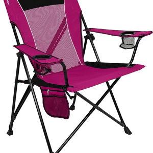 Kijaro Dual Lock Portable Camping Chairs - Enjoy the Outdoors with a Versatile Folding Chair for Sports, Lawn - Dual Lock Feature Locks Position – Hanami Pink