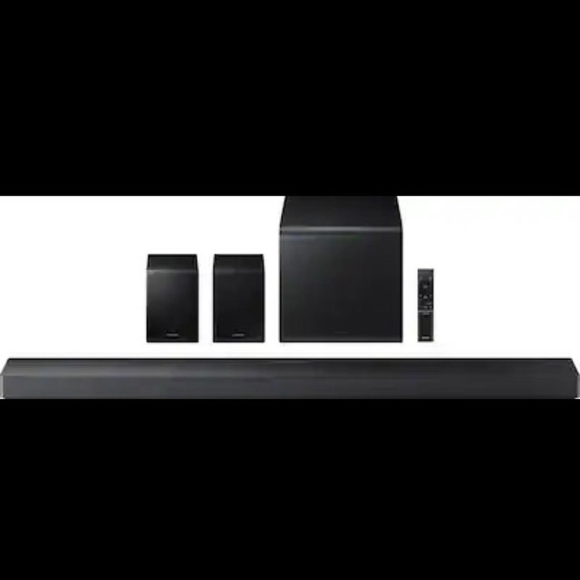 Samsung - Q-Series HW-QS750F 5.1.2 Ch Soundbar with Subwoofer and Rear Speakers - Titan Black