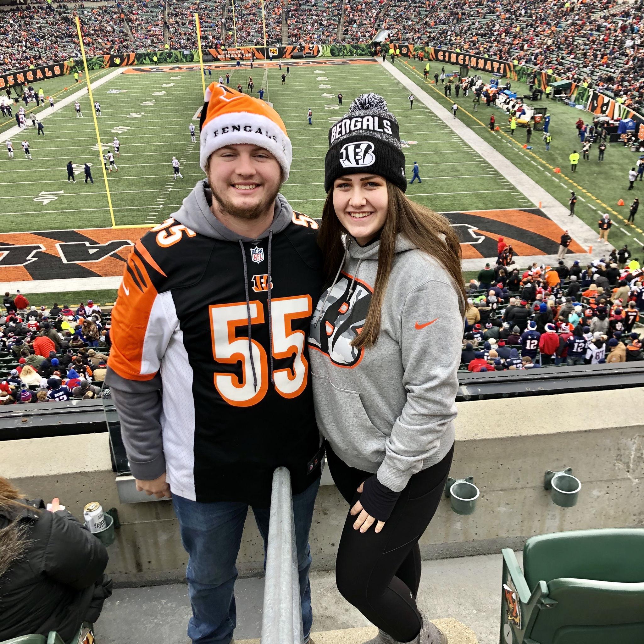 December 15, 2019. Allison's first Bengal's game. WHO DEY!