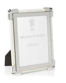 William YeowardClassic Shagreen White 5" x 7" Frame