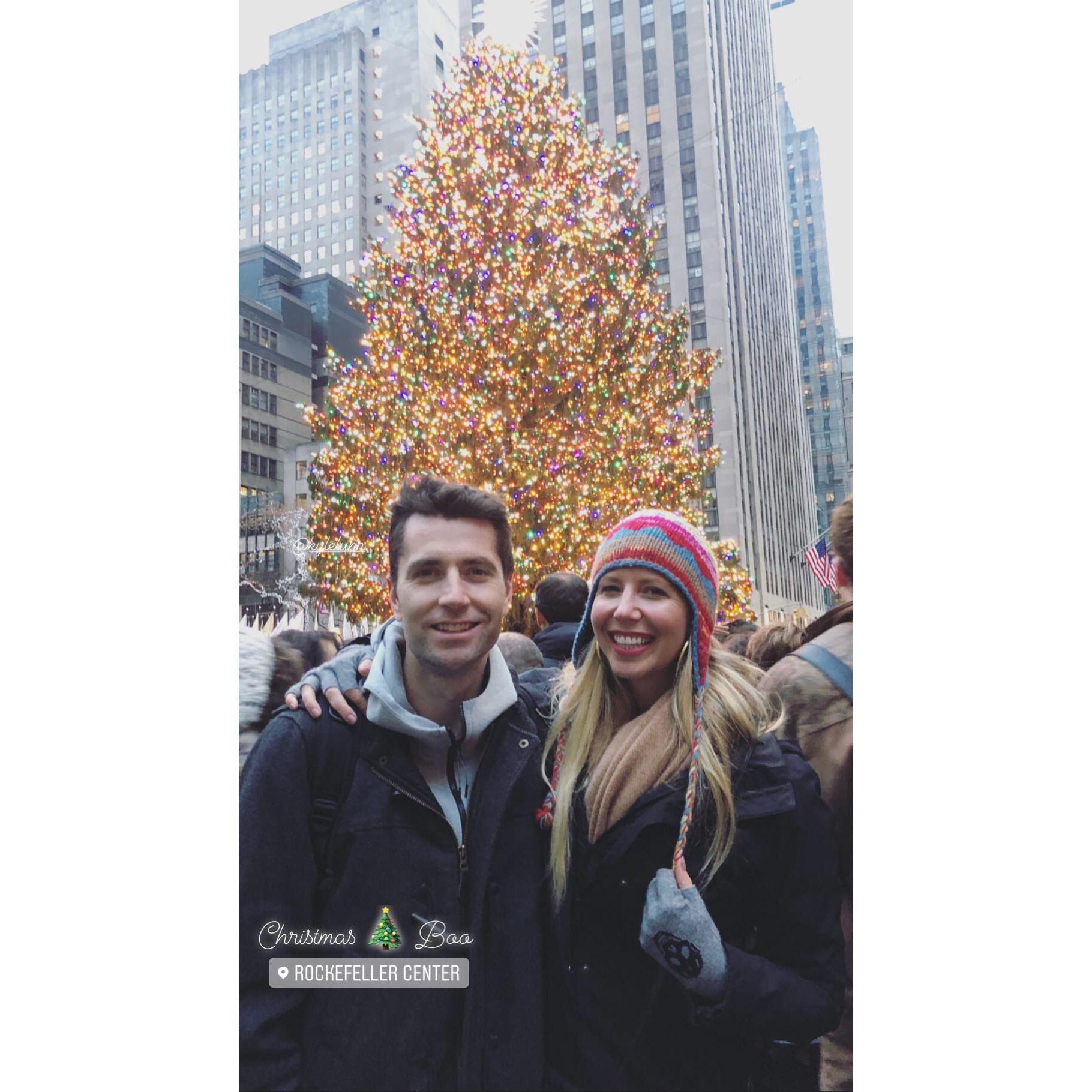 Dec 2018 - NYC for Kyle's Birthday - Rockefeller Center with Courtney