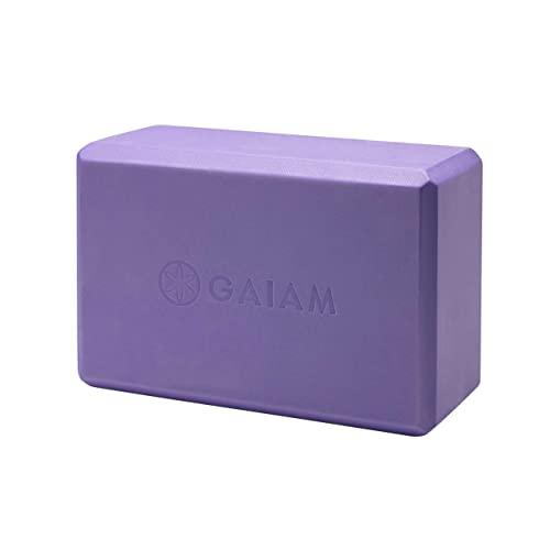 Gaiam Yoga Block - Supportive Latex-Free EVA Foam Soft Non-Slip Surface for Yoga, Pilates, Meditation